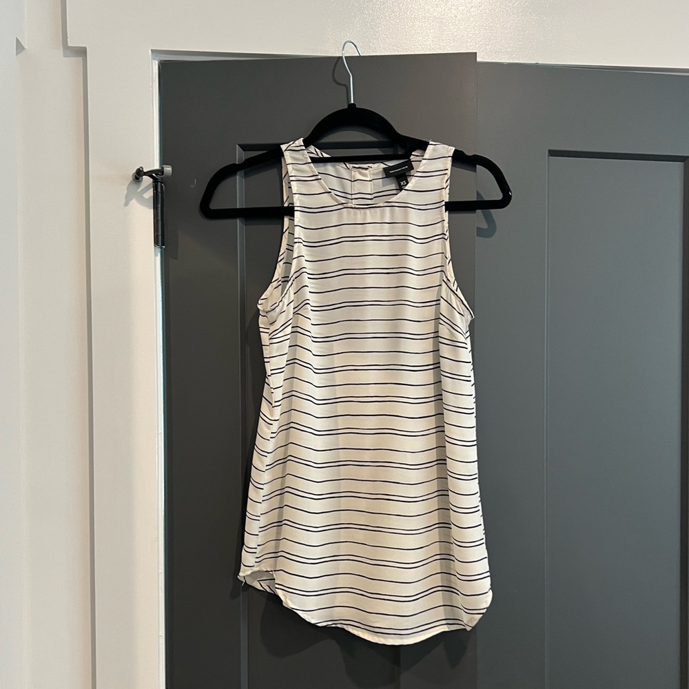 WhoWhatWear Striped Racerback Tank XS